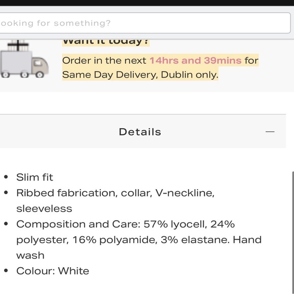 Reiss Cream V-Neck Sleeveless Sweater - Picture 9 of 9